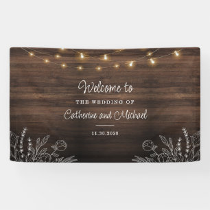Banderoles Mariage d'accueil Rustique