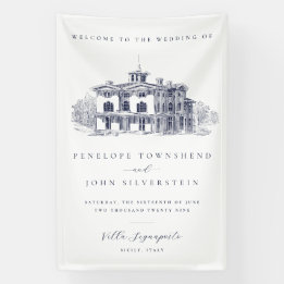 Banderoles Mariage de Destination dans une Villa Italienne Él