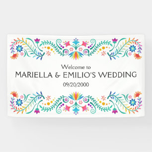 Banderoles Mariage de douche Fiesta Floral