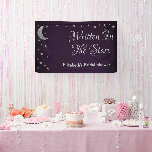 Banderoles Mariage écrit dans les étoiles (Fête)