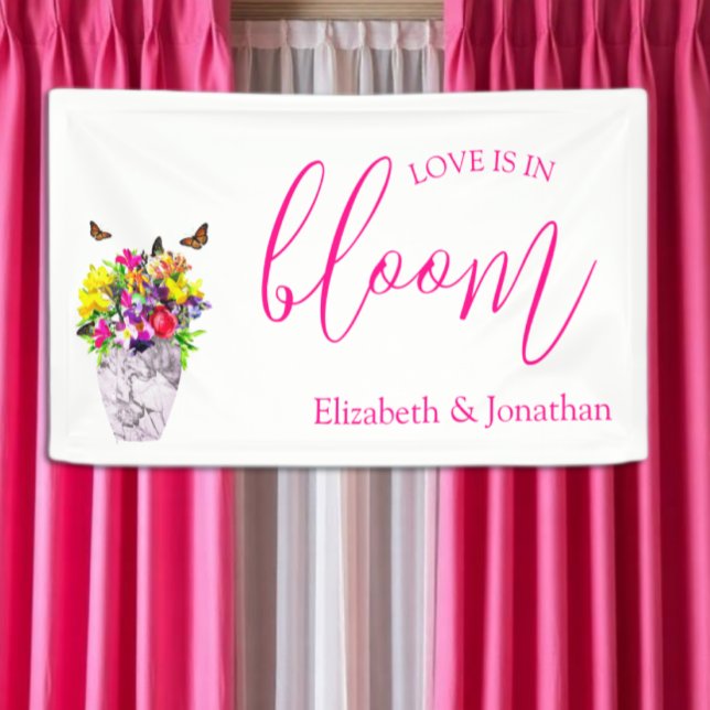 Banderoles Mariage Floral Love In Bloom (Créateur téléchargé)