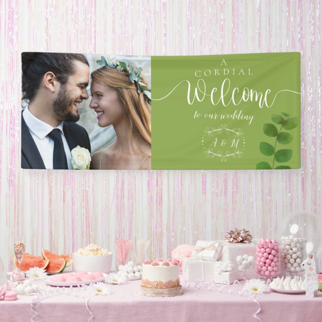 Banderoles Mariage Green Chic Photo (Fête)