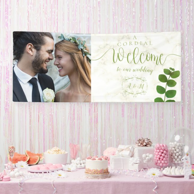 Banderoles Mariage Green Chic Photo (Fête)