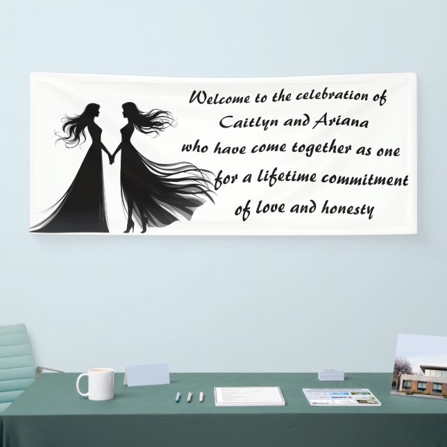 Banderoles Mariage lesbien (Salon professionnel)