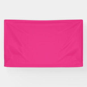 Banderoles Mariage Rose Chaud Invitation de couleur unie au