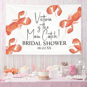 Banderoles Mariage sous-marin aux homards aquarelle