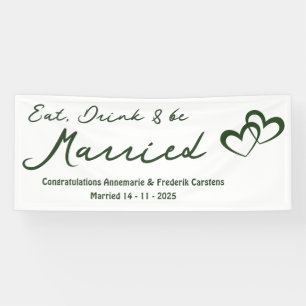 Banderoles Mariage vert olive