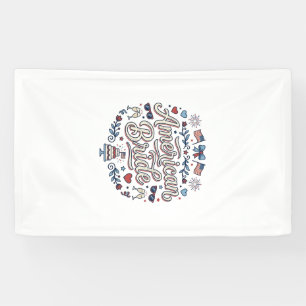 Banderoles Mariée Américaine Création Vectorielle De Mariage