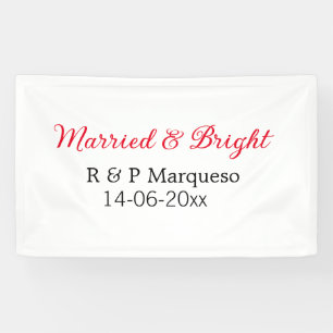 Banderoles Mariés & lumineux ajouter nom du couple mariage aj