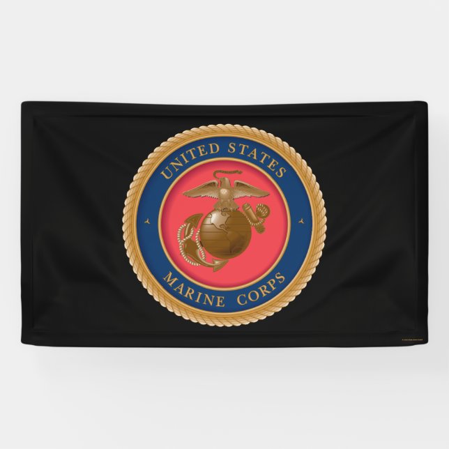 Banderoles Marine Corps Seal (Horizontal)