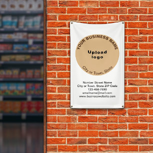 Banderoles Marque commerciale Brown en forme ronde légère sur