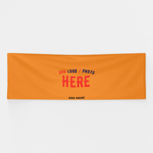 BANDEROLES MARQUE PERSONNALISÉE MODERNE STYLÉE ORANGE FONCÉ V