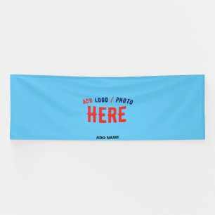 BANDEROLES MARQUE VÉRIFIÉE BLEU CIEL SWAG MODERNE ÉLÉGANT SUR