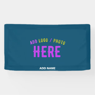 BANDEROLES MARQUE VÉRIFIÉE BLEU PRUSSIEN MODERNE ÉLÉGANTE SUR