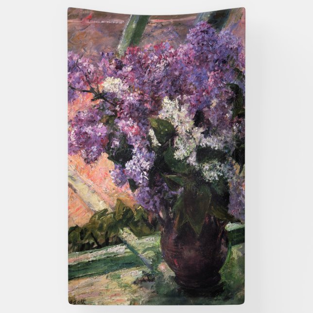 Banderoles Mary Cassatt - Lilacs dans une fenêtre (Vertical)