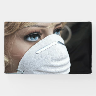 Banderoles Masque de protection contre le virus Corona