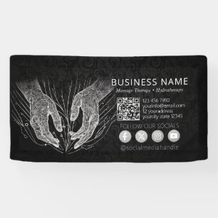 Banderoles Massage Thérapie Guérison Mains Énergie Spa Bien-ê