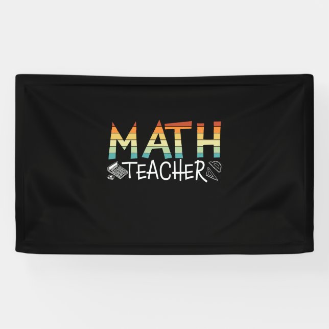 Banderoles Math Teacher (Horizontal)