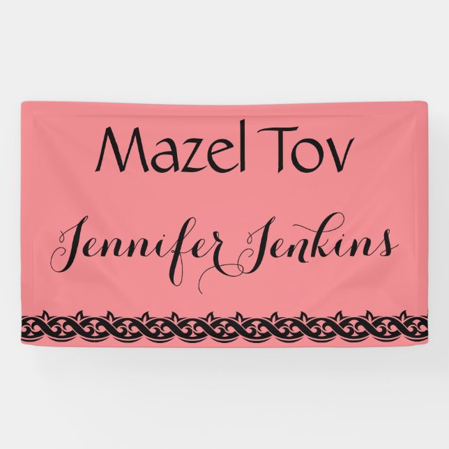 Banderoles Mazel Tov (Horizontal)
