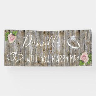 Banderoles Me marierez-vous Romantique Proposition