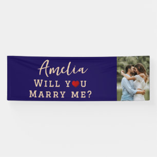 Banderoles Me marierez-vous Romantique Proposition Photo