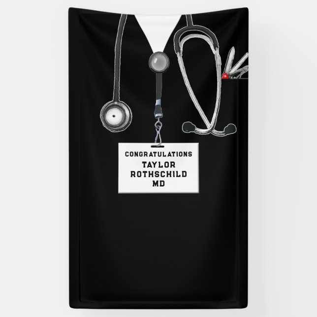 Banderoles Medical School Graduation (Vertical)