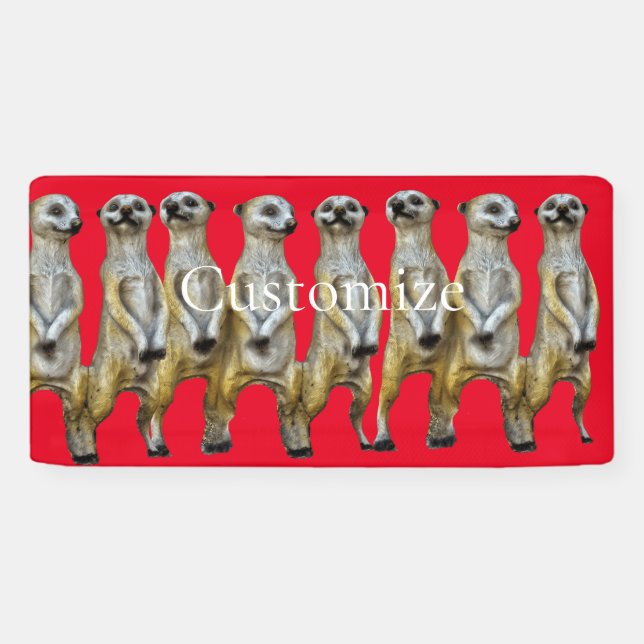 Banderoles Meerkats debout Thunder_Cove (Horizontal)