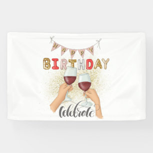 Banderoles Meilleur jour de fête d'anniversaire moderne