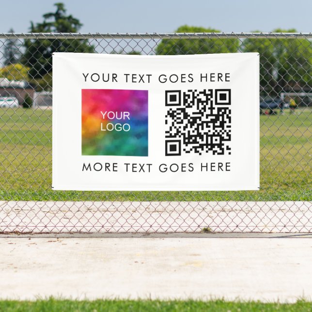 Banderoles Meilleur modèle de code QR de logo de société comm (Insitu)