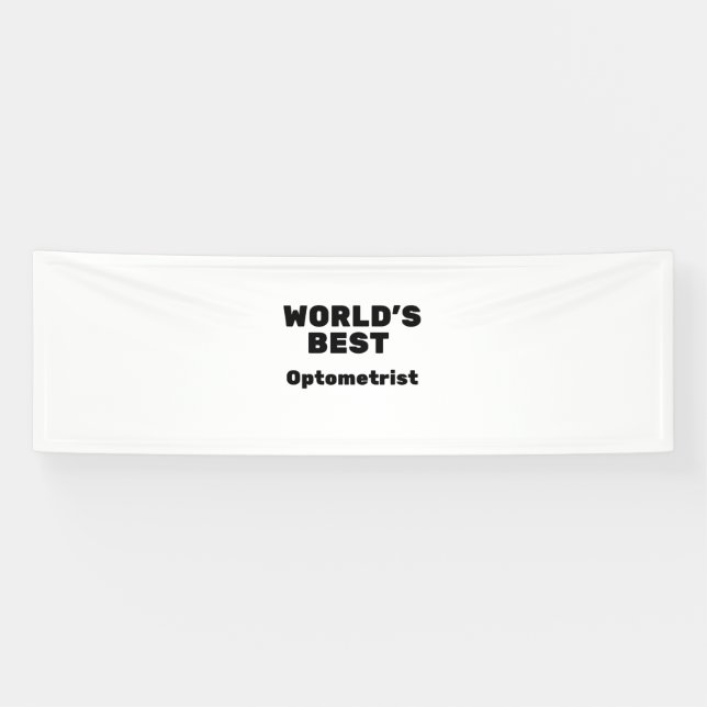 Banderoles Meilleur Optométriste du monde (Horizontal)