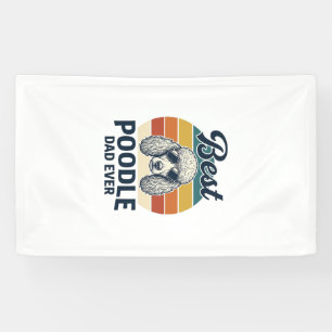 Banderoles Meilleur Papa Caniche Jamais T-Shirt de Chien Grav