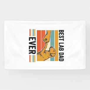 Banderoles Meilleur papa labrador de tous les temps Design de