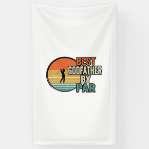 Banderoles Meilleur Parrain par Par Vintage Golf Vector Desig
