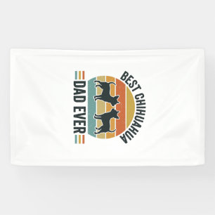 Banderoles Meilleur père Chihuahua de tous les temps T-shirt 