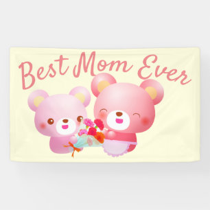 Banderoles Meilleure maman jamais ours