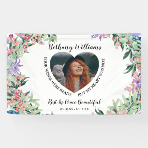 Banderoles Mémorial de photos cardiaques personnalisées