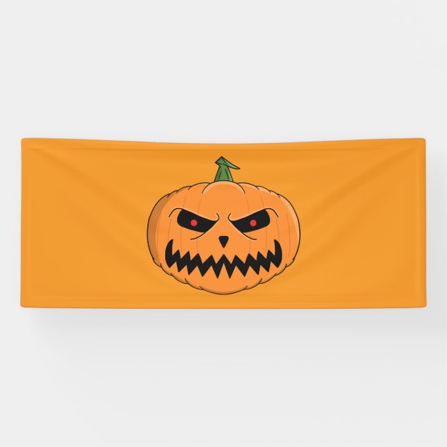 Banderoles Menacer Jack O'Lantern Halloween (Horizontal)