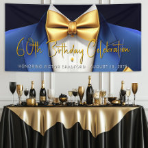 Mens Blue Gold Tuxedo fête d'anniversaire