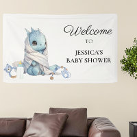 Merci de Baby shower Blue Dragon