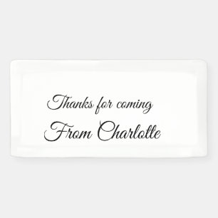 Banderoles merci de venir ajouter un message texte