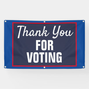 Banderoles Merci pour l'élection de 2020