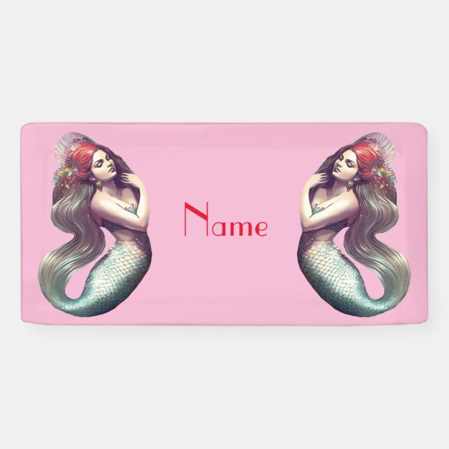 Banderoles Mermaid Beauté de Redhead Thunder_Cove (Horizontal)