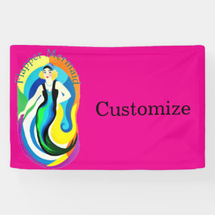 Banderoles Mermaid Flapper Colorée Thunder_Cove