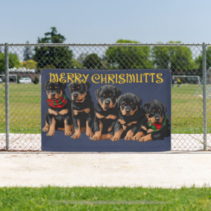 Banderoles Merry Chrismutts Noël Festive Puppies de Noël