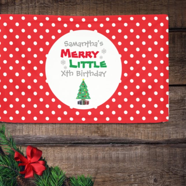 Banderoles Merry Little Birthday (Créateur téléchargé)