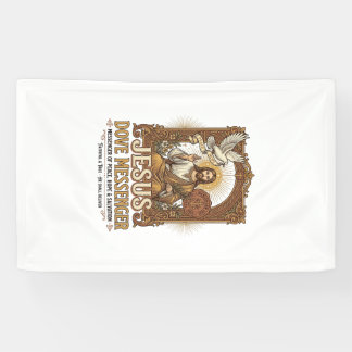 Banderoles Messager Jésus Colombe Messager Jésus Colombe Chré