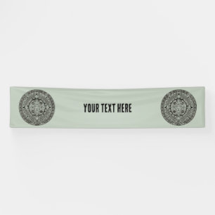 Banderoles Mexicaine Aztec Sun Stone Maya Calendrier 1