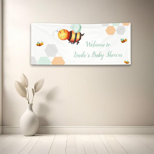 Banderoles Miel Bee Baby shower neutre