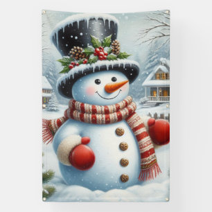 Banderoles Mignon, Noël vintage/capricieux/bonhomme de neige 