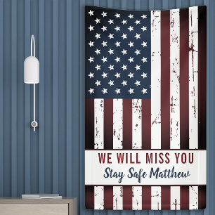 Banderoles Military Going Away Party Patriotic American Flag